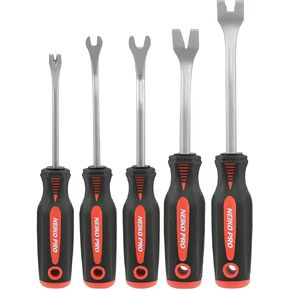 NEIKO 20730A Auto Body Repair Hammer and Dolly Set, Auto Body Repair Tools, 7-Piece Auto Body Hammer, Metal Forming Tools Set, Fender Roller Auto Body Tools and Equipment, Drop Forged Steel