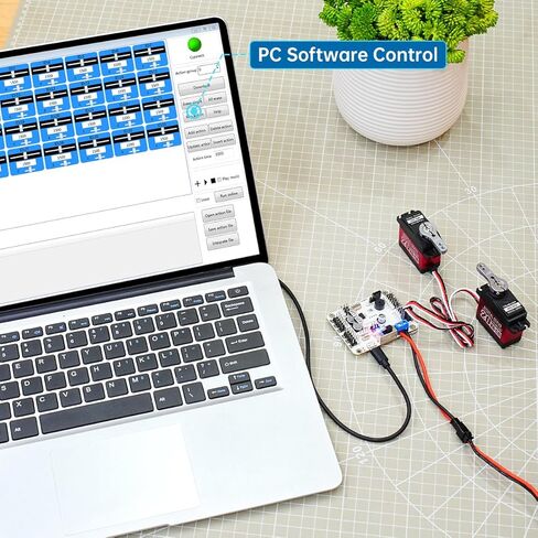 وحدة تحكم وحدة اختبار محرك مؤازر PWM مع منفذ USB للحماية من التيار الزائد للروبوت DIY (32 قناة بمقبض) in Kuwait
