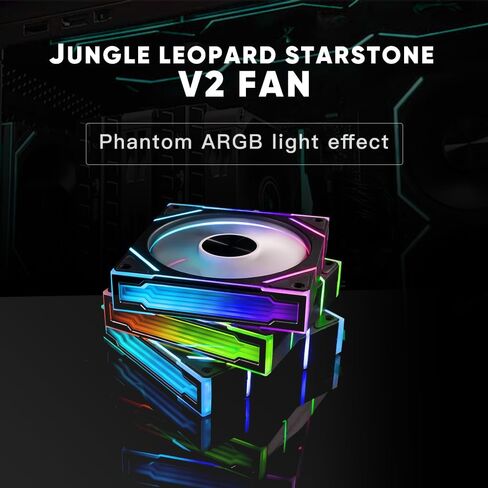Star Stone V2 ARGB Reverse WH Computer Case Fans,Double Sided Infinity Mirror Design, 120mm CPU Fan PWM 1850RPM HDB Bearing for PC Chassis&CPU Cooler&Desktop Case Fan in Saudi Arabia