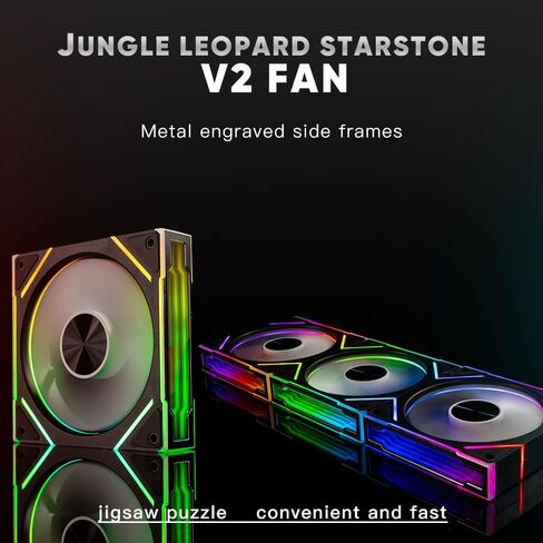 Star Stone V2 ARGB Reverse WH Computer Case Fans,Double Sided Infinity Mirror Design, 120mm CPU Fan PWM 1850RPM HDB Bearing for PC Chassis&CPU Cooler&Desktop Case Fan in Saudi Arabia