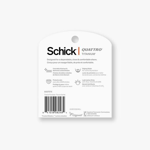 Schick Quattro Titanium Refills — Schick Quattro Refills, Men’s Razor Refills, 6 Count in Saudi Arabia