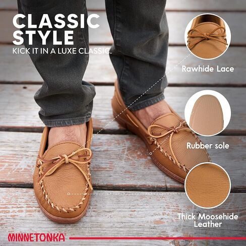Minnetonka Men's Moosehide Classic Moccasin in Saudi Arabia
