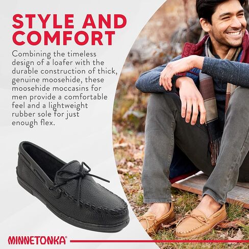 Minnetonka Men's Moosehide Classic Moccasin in Saudi Arabia