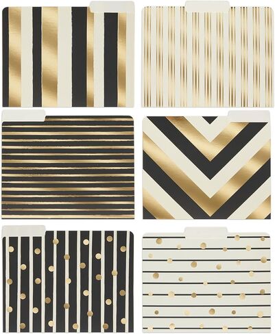 Geometric Marble File Folders, Rose Gold Office Supplies (Letter Size, 12 Pack) in Saudi Arabia