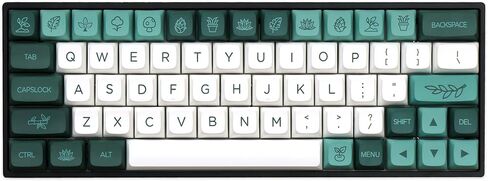 ارتفاع أغطية المفاتيح Cherry Blossom للوحة المفاتيح الميكانيكية ذات تخطيط 61/64/68/84/87/104/108 Cherry Mx Switch ISO ANSI (أخضر + أبيض) in Kuwait