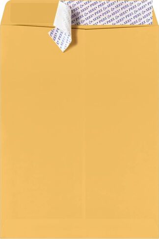 LUXPaper 9 x 12 Open End Envelopes | Peel & Press | Natural Linen | 80lb. Text | 50 Qty in Saudi Arabia