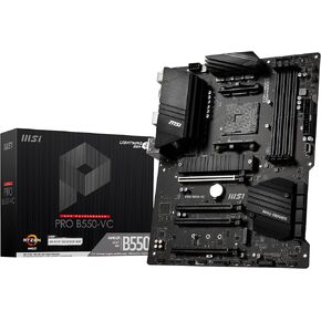 MSI لوحة ام B550M PRO-VDH WiFi برو سيريز (AMD AM4، DDR4، PCIe 4.0، ساتا 6 جيجابت/ثانية، M.2، USB 3.2 الجيل الاول، واي فاي، D-SUB/HDMI/DP، Micro-ATX)