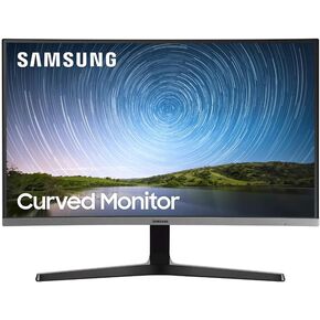 SAMSUNG 23.5" CF396 Curved Computer Monitor, AMD FreeSync for Advanced Gaming, 4ms Response Time, Wide Viewing Angle, Ultra Slim Design, LC24F396FHNXZA, Black