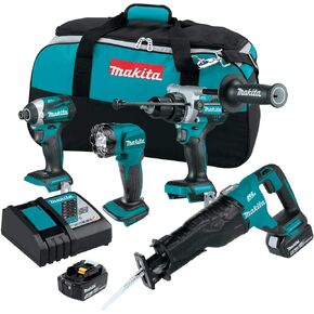 ماكيتا XT453T 18V LXT® ليثيوم أيون بدون فرش لاسلكي 4 قطع. مجموعة كومبو (5.0 أمبير)