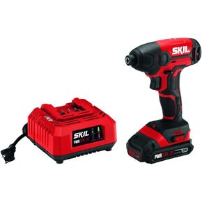 SKIL PWR CORE 12 Brushless 12V 1/4 Inch Hex Cordless Impact Driver Includes Two 2.0Ah Lithium Batteries and PWR JUMP Charger - ID574402