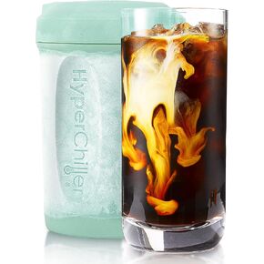 HyperChiller HC3 Patented Instant Coffee/Beverage Cooler, Ready in One Minute, Reusable for Iced Tea, Wine, Spirits, Alcohol, Juice, 12.5 Oz