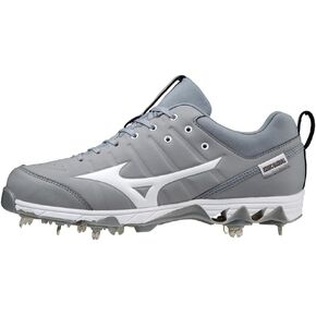 Mizuno Men's 9-Spike Ambition 2 Baseball Shoe, White, 12
