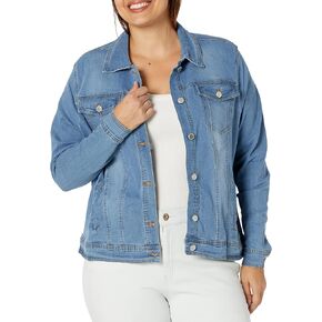 dollhouse Women's Size Basic Plus Denim Jacket