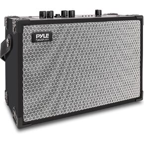 Pyle Wireless Bluetooth Karaoke Speaker - 120W Portable Rechargeable BT Audio System w/TWS, Recording, FM Radio, AUX/MP3/USB/SD, 6.5mm Mic in, Includes Remote Control, Carrying Strap