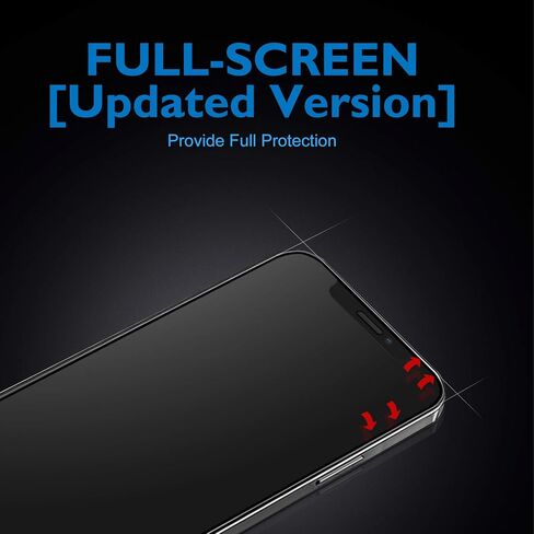واقي شاشة Mothca Matte Glass بتغطية كاملة لهاتف iPhone 16 Pro مقاس 6.3 بوصة، مضاد للوهج ومضاد لبصمات الأصابع بحافة سوداء من الزجاج المقوى مع أداة تثبيت سهلة، صديق للحافظة، ناعم كالحرير in Saudi Arabia