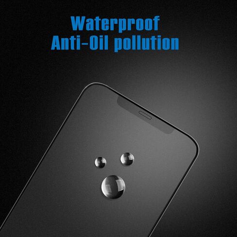 واقي شاشة Mothca Matte Glass بتغطية كاملة لهاتف iPhone 16 Pro مقاس 6.3 بوصة، مضاد للوهج ومضاد لبصمات الأصابع بحافة سوداء من الزجاج المقوى مع أداة تثبيت سهلة، صديق للحافظة، ناعم كالحرير in Saudi Arabia