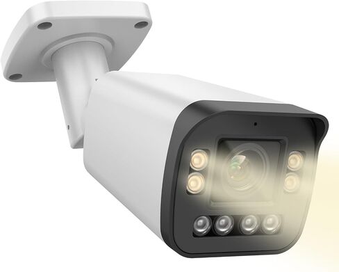 4K 8MP PoE Security Camera, Outdoor IP Camera, PoE AI Bullet IP Camera,Dual-len Camera,Panoramic 180° Wide Angle View, Human/Vehicle Detection, Color Night Vision, Two-Way Audio &Micro SD Slot(512G) in Saudi Arabia