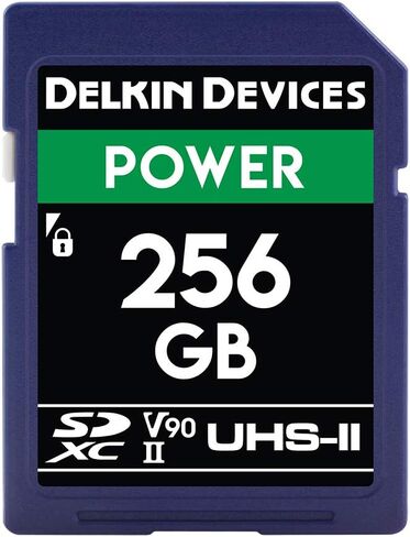 Delkin Devices POWER 32GB SD Memory Card - UHS-II (U3/V90) 300MB/s Read 250MB/s Write | SDXC Memory Card for 8K, 4K, HDR, 360º Video | High Performance SD Card 32GB for Cameras in Saudi Arabia