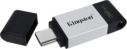 Kingston DataTraveler 80 64GB USB Type-C Flash Drive (DT80/64GB), Metal in Saudi Arabia