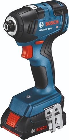 BOSCH GDR18V-1800CB25 18V EC بدون فرش متصل - جاهز 1/4 بوصة. مجموعة مفك تأثير سداسي مع (2) بطاريات مدمجة CORE18V 4.0 Ah in Kuwait