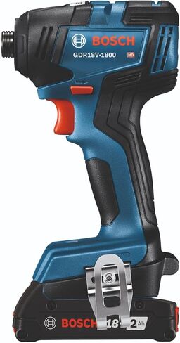 BOSCH GDR18V-1800CB25 18V EC بدون فرش متصل - جاهز 1/4 بوصة. مجموعة مفك تأثير سداسي مع (2) بطاريات مدمجة CORE18V 4.0 Ah in Kuwait