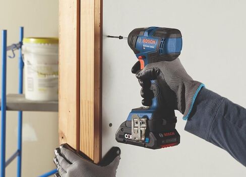 BOSCH GDR18V-1800CB25 18V EC بدون فرش متصل - جاهز 1/4 بوصة. مجموعة مفك تأثير سداسي مع (2) بطاريات مدمجة CORE18V 4.0 Ah in Kuwait