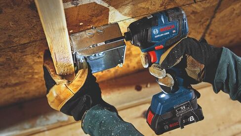 BOSCH GDR18V-1800CB25 18V EC بدون فرش متصل - جاهز 1/4 بوصة. مجموعة مفك تأثير سداسي مع (2) بطاريات مدمجة CORE18V 4.0 Ah in Kuwait