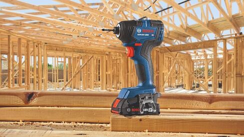 BOSCH GDR18V-1800CB25 18V EC بدون فرش متصل - جاهز 1/4 بوصة. مجموعة مفك تأثير سداسي مع (2) بطاريات مدمجة CORE18V 4.0 Ah in Kuwait