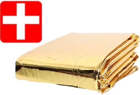 Emergency Blankets for Survival Blanket, Safe Emergency Mylar Thermal Blankets, Space Blanket Thermal Blanket Emergency Perfect for Outdoors, Hiking, Survival, Marathons or First Aid in Saudi Arabia