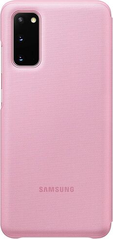 جراب Samsung Galaxy S20، غطاء محفظة LED - أبيض (إصدار أمريكي مع الضمان) in Kuwait