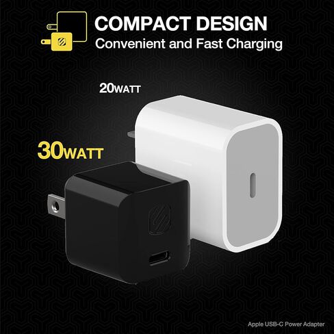 SCOSCHE HPDC20 PowerVolt 20W Mini Cube USB-C Fast Charger – Black in Saudi Arabia