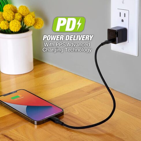 SCOSCHE HPDC20 PowerVolt 20W Mini Cube USB-C Fast Charger – Black in Saudi Arabia
