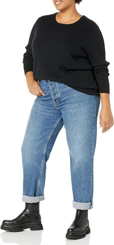 سويتر نسائي خفيف الوزن بقبة دائرية بدون طوق من أمازون إسينشالز in Kuwait