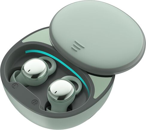 Noise Blocking Earbuds for Sleep with Travel Charging Case, 5.3 Wireless Bluetooth Streaming, 4.5 Hour Sleeping Support, Mini in-Ear Buds for Back and Side Sleepers, Black in Saudi Arabia
