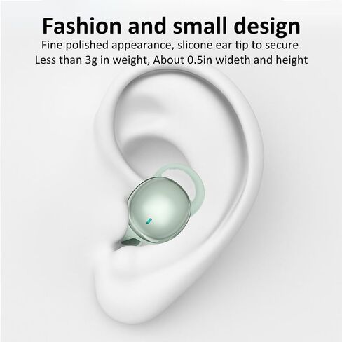 Noise Blocking Earbuds for Sleep with Travel Charging Case, 5.3 Wireless Bluetooth Streaming, 4.5 Hour Sleeping Support, Mini in-Ear Buds for Back and Side Sleepers, Black in Saudi Arabia