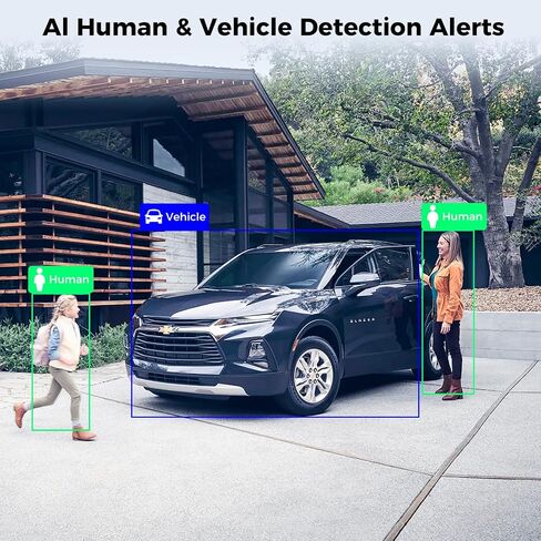 نظام كاميرا أمان سلكي Hiseeu 4K مع رؤية ليلية ملونة للصوت، محرك أقراص ثابتة سعة 3 تيرابايت، اكتشاف الإنسان/المركبة بالذكاء الاصطناعي، H.265+ مراقبة DVR 8CH مع كاميرات CCTV منزلية 8X8MP، تشغيل ذكي، وصول عن بعد in Saudi Arabia