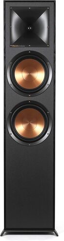 مكبر صوت Klipsch Reference R-820F على الأرض لأنظمة المسرح المنزلي مع مكبرات صوت مزدوجة مقاس 8 بوصات، ومكبرات صوت برجية مع انعكاس الجهير عبر منافذ Tractrix الخلفية باللون الأسود in Kuwait