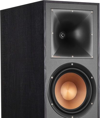مكبر صوت Klipsch Reference R-820F على الأرض لأنظمة المسرح المنزلي مع مكبرات صوت مزدوجة مقاس 8 بوصات، ومكبرات صوت برجية مع انعكاس الجهير عبر منافذ Tractrix الخلفية باللون الأسود in Kuwait