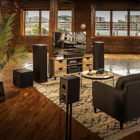 مكبر صوت Klipsch Reference R-820F على الأرض لأنظمة المسرح المنزلي مع مكبرات صوت مزدوجة مقاس 8 بوصات، ومكبرات صوت برجية مع انعكاس الجهير عبر منافذ Tractrix الخلفية باللون الأسود in Kuwait
