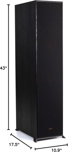 مكبر صوت Klipsch Reference R-820F على الأرض لأنظمة المسرح المنزلي مع مكبرات صوت مزدوجة مقاس 8 بوصات، ومكبرات صوت برجية مع انعكاس الجهير عبر منافذ Tractrix الخلفية باللون الأسود in Kuwait