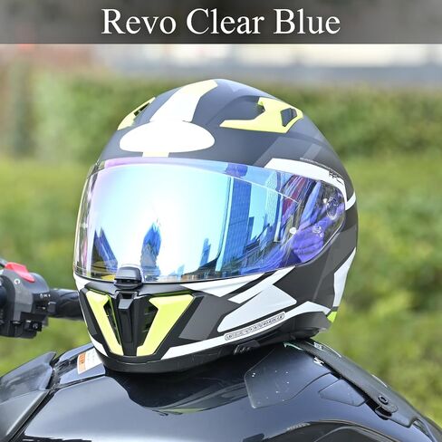 Logto Motorcycle Helmet Visor for I70 HJ-31 Helmet Visor Replacement Uv Protection Anti-Scratch, Universal (Rainbow) in Kuwait