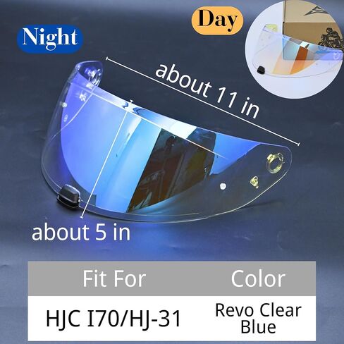 Logto Motorcycle Helmet Visor for I70 HJ-31 Helmet Visor Replacement Uv Protection Anti-Scratch, Universal (Rainbow) in Kuwait