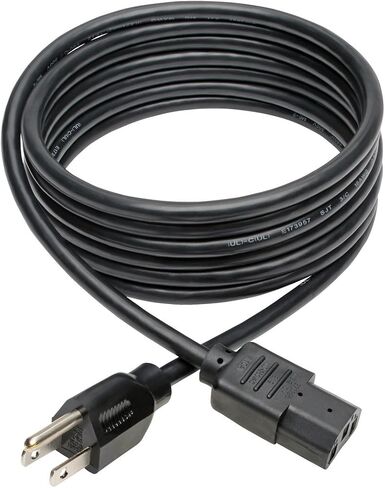 Tripp Lite سلك كهرباء للكمبيوتر , 13 صوت, 16AWG (NEMA 5-15P to IEC-320-C13) 8-ft.(P006-008-13A) in Kuwait