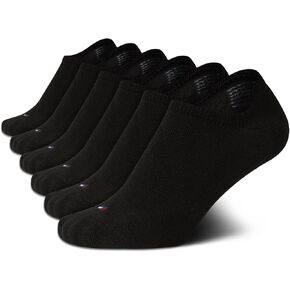 Tommy Hilfiger Women's Socks - Lightweight Ultra No Show Liners (6 Pack), Size 4-10, Black/White/Grey in Saudi Arabia