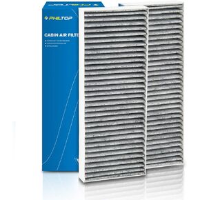 PHILTOP Cabin Air Filter, Replacement for CF11176, Explorer 2011-2019, Taurus 2009-2019, Flex 2009-2019, Premium ACF026 Cabin Filter with Activated Carbon Clean Airflow, Filter Up Dust Pollen