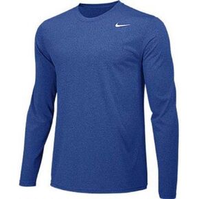 Nike Boys Legend Long Sleeve Athletic T-Shirt (Royal, Youth Small)