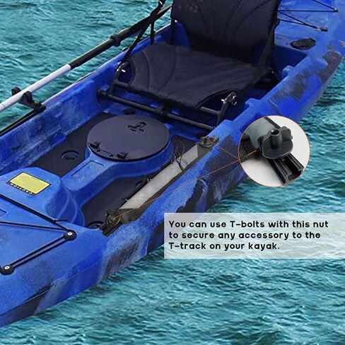 Kayak Knob Nuts Hardware, Kayak Rail Track Screws Track Nuts, Stainless Steel Kayak Screws, Outdoor Parts Tool Rails Bolts for Canoe Boat. in Saudi Arabia