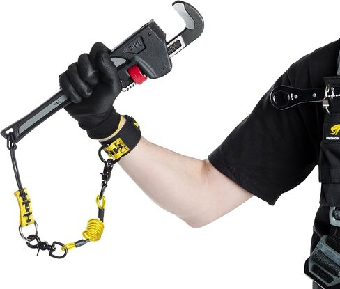 3M - EXT-T2TCOIL DBI-SALA للحماية من السقوط للأدوات، 1500067، حبل ملف Trigger2Trigger، مع مادة الفينيل خفيفة الوزن، أزرار كبس على جانبي الحبل in Saudi Arabia