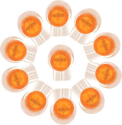 Waterproof Red Clear Button Telephone Wire Connectors UY Butt Splice Connector K3 Network Cable Terminals, Pack of 100 in Saudi Arabia
