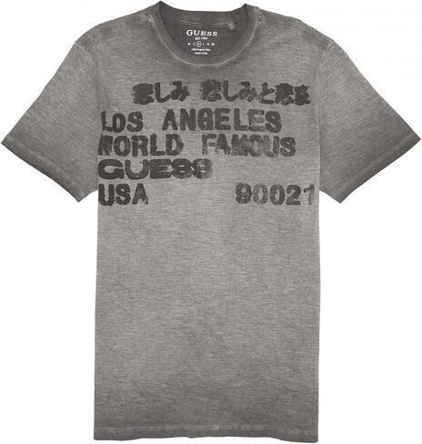 GUESS Men's Short Sleeve BSC La Stencil Tee in Saudi Arabia